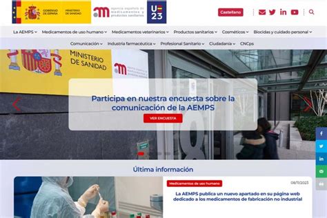 La Aemps Realiza Una Encuesta De Percepción Sobre Comunicación A Través De Su Web Diariofarma