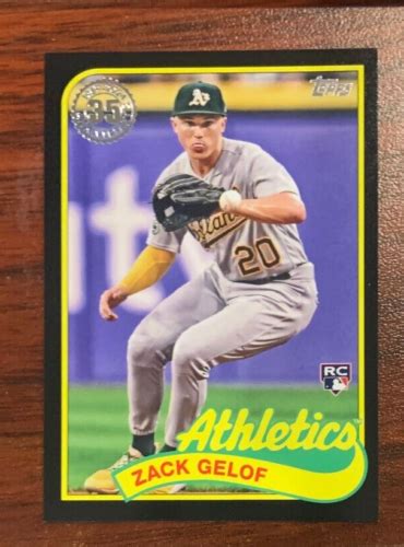 2024 Topps 89B Zack Gelof 1989 Topps Baseball Rookie Card Black