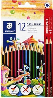 Staedtler Colour Pencils 12-Pack plus 2 HB Pencils - The Stationery People