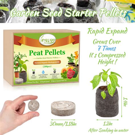 Snapklik Legigo Pcs Mm Seed Starter Peat Pellets Pods For