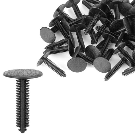 Bolt Rivets Fastener Bumper Retainer Clips 40pcs Plastic Black For