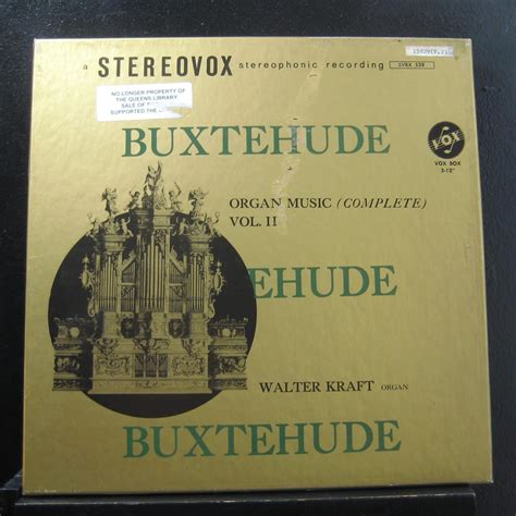 Amazon A Stereovox Stereophonic Recording Buxtehude Organ Music