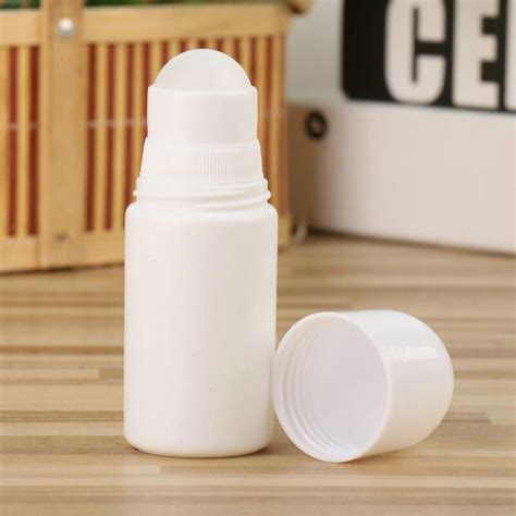 Ml White Plastic Roll On Bottle Travel Refillable Deodorant