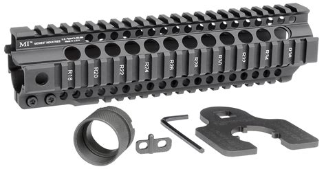 Midwest Industries Combat Rail T Series One Piece Free Float Quad Rail