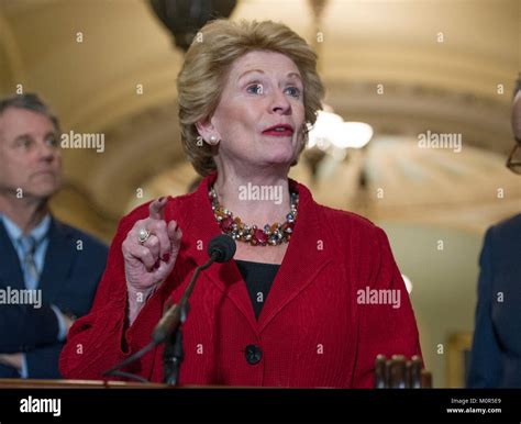 United States Senator Debbie Stabenow (Democrat of Michigan) makes ...