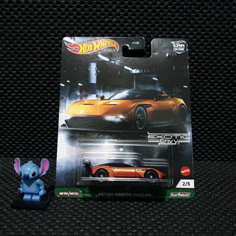 Promo Hot Wheels Aston Martin Vulcan Orange Exotic Envy Premium Car Culture Multicolor Diskon
