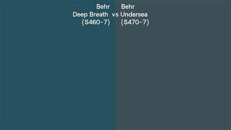 Behr Deep Breath Vs Undersea Side By Side Comparison