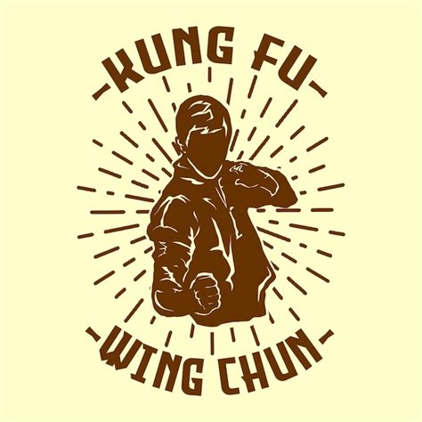 Premium Vector Wing Chun Kung Fu Logo Vector