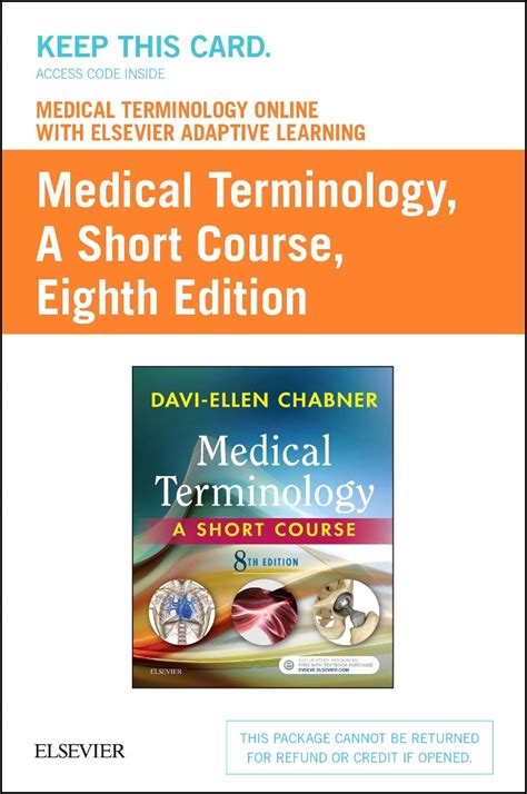 Medical Terminology Online With Elsevier Adaptive Learning For Medical