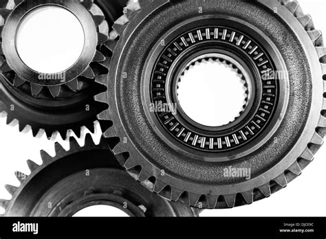 Metal Cog Gears Joining Together Stock Photo Alamy