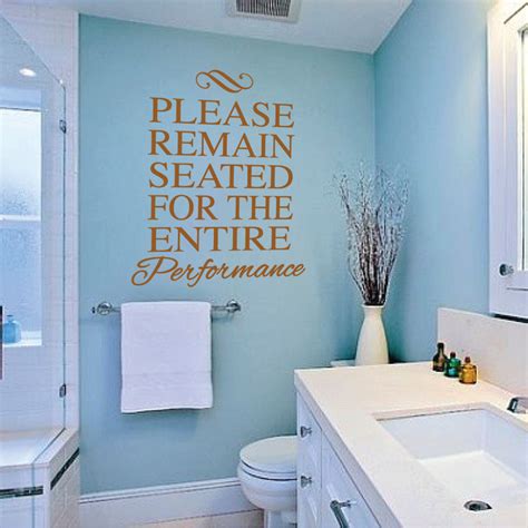 Funny Toilet Vinyl Decal Sticker From Trendy Wall Designs