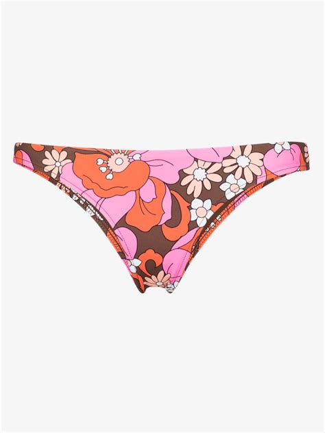 Frankies Bikinis Katarina Floral Bikini Bottoms Browns