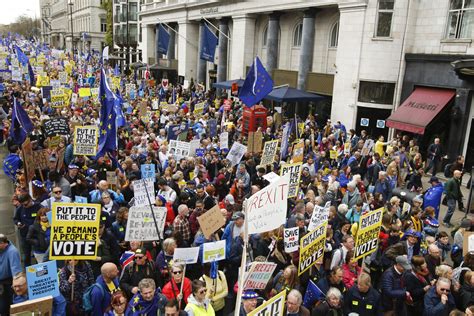 Anti Brexit Rally Draws 1 Million Protesters Demanding New Vote Bloomberg