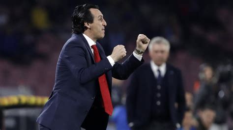 Unai Emery Applauds His Arsenal Players After Reaching Semi Finals Eurosport