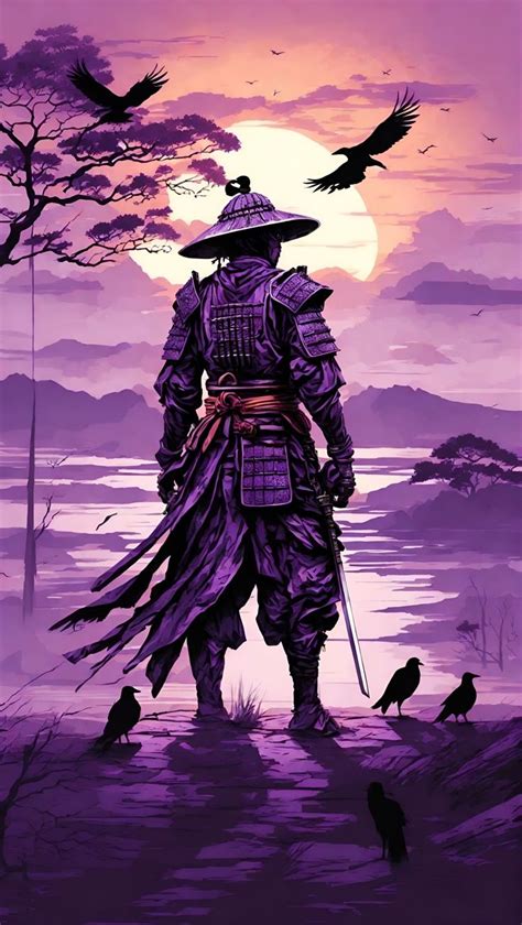 samurai sunset very detailed 4k iPhone wallpaper free download | Free ...