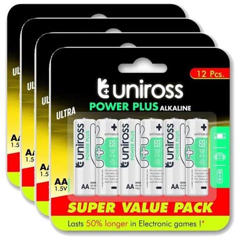 Lot De Packs De Piles Alcalines Aa Lr Power Plus V Cdiscount