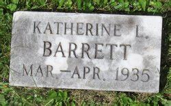 Katherine Louise Barrett M Morial Find A Grave