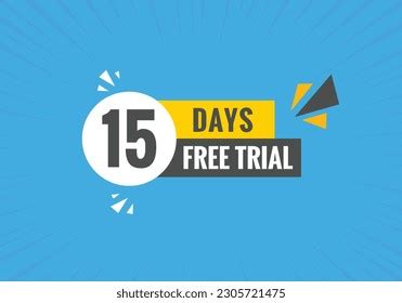 15 Days Free Trial Banner Design Stock Vector (Royalty Free) 2305721475 ...