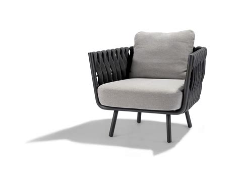 TOSCA Fabric lounge chair with armrests By TRIBÙ