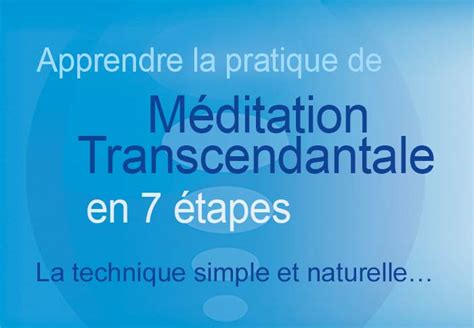 M Ditation Transcendantale M Diter Avec La Technique De M Ditation