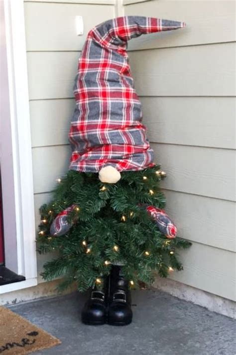 Gnome Christmas Tree Ideas How To Make Indoor And Outdoor Diy Gnome