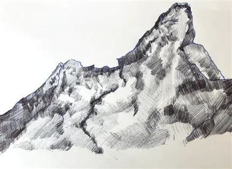 How To Draw Mountains With Pen Just Go Inalong