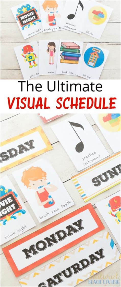 10+ Free Autism Visual Schedule Printables To Try Right Now - Natural Beach Living