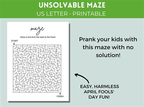 April Fools' Day Prank Printable Activities | Unsolvable Word Search