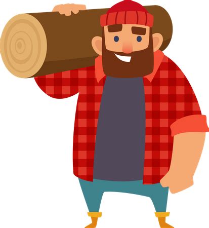 Premium Lumberjack Illustration Pack From People Illustrations