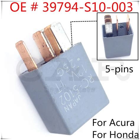 Relay Assy 39794 S10 003 For Honda For Acura 12V 5pins For Mitsuba RC