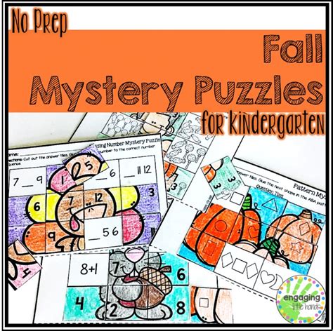 Fall Mystery Puzzles for Kindergarten - Made By Teachers