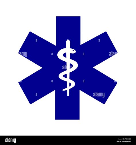 Star Of Life Medical Symbol Stock Photo Alamy