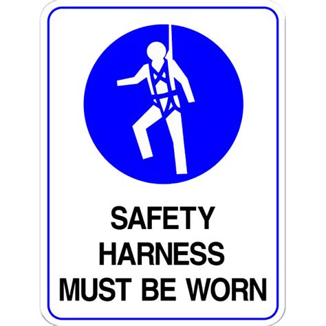 Ppe Sign Safety Harness Must Be Worn Sign Here Signs