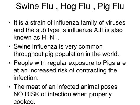 PPT - Swine Flu Symptoms PowerPoint Presentation, free download - ID:4647