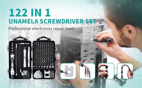 UnaMela Electronics Precision Screwdriver Set 126 In 1 Magnetic Mini