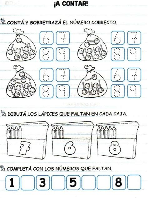 Pin de Perla Rios en Preesco Actividades de matemáticas preescolares