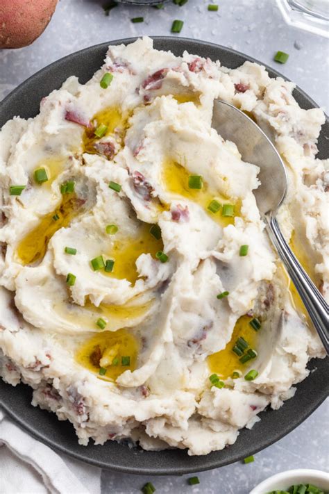 Red Skin Mashed Potatoes Easy Healthy Recipes