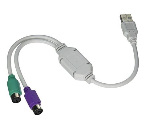 Adaptador USB Macho A PS 2 Hembra Para Teclado Y Mouse ELE GATE CON15