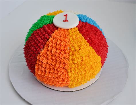 Story Behind The Cake Beach Ball Cake Sprinkled Cakes Beach Ball