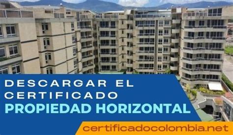 Certificado Propiedad Horizontal 2024 Certificado Colombia