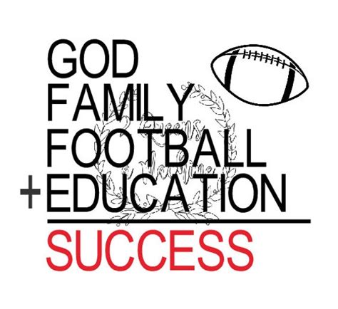 God Family Football Education is formula for Success SVG