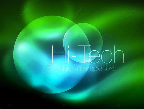 Blurred Neon Glowing Circle Background Shine Glass Neon Background