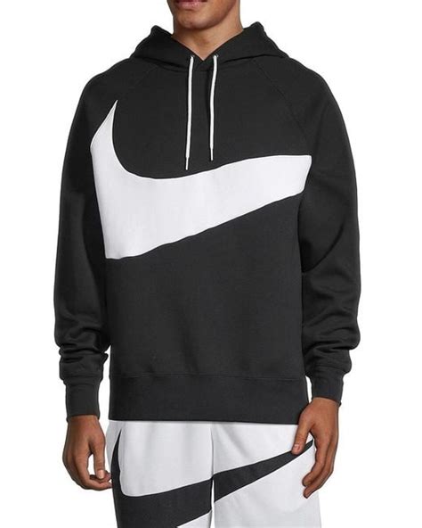 Nike Swoosh Tech Fleece Hoodie In Black For Men Lyst