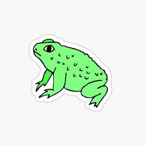 Frog Butt Simple Sticker For Sale By Lasalvador Redbubble