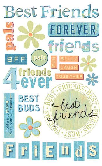 4 Best Images of Friend Printable Scrapbook Words - Free Printable Thanksgiving Quote, Free ...