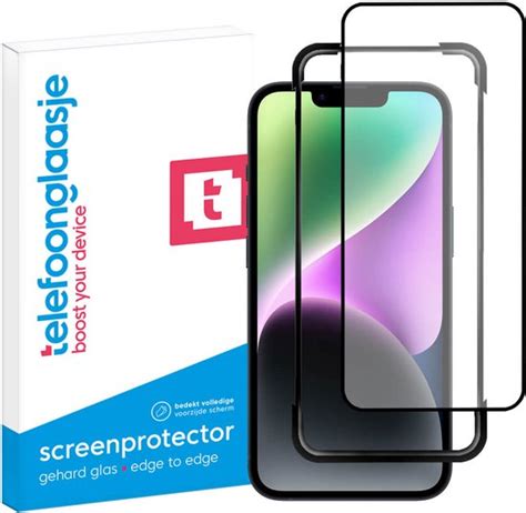 Telefoonglaasje Screenprotector IPhone 15 Volledig Dekkend Geschikt