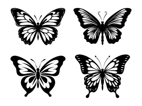 Butterflies SVG, Butterfly Silhouette, Butterfly Clipart, Butterfly Cut File, Butterfly Vector ...