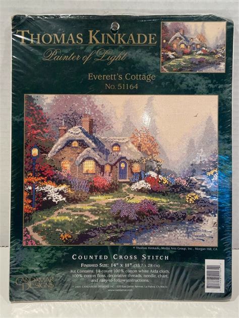 Candamar Designs Counted Cross Stitch Kit Thomas Kinkade Everetts