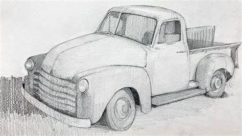 Truck Drawings In Pencil