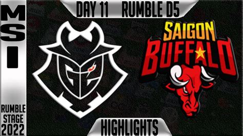 G Vs Sgb Highlights Msi Day Rumble Stage D G Esports Vs